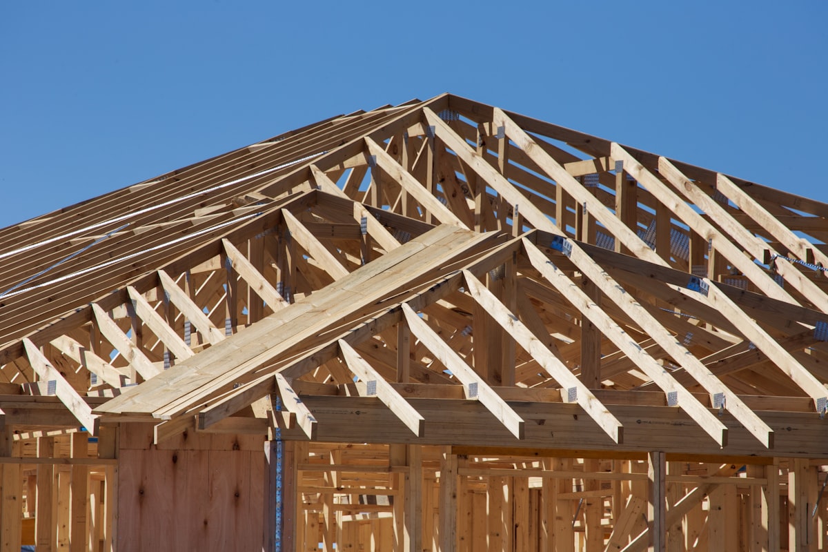Roof framing on home addition